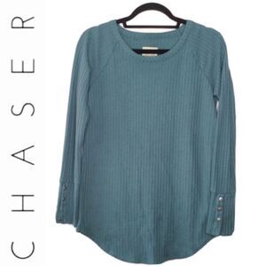 CHASER WAFFLE KNIT BLOUSE
